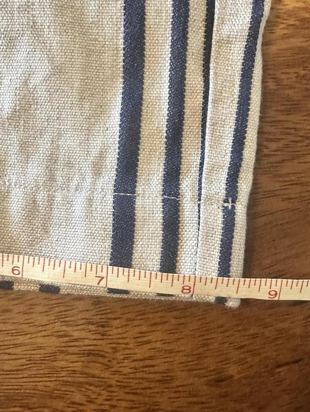 Soft Surroundings Vacation Beach Striped Linen Cotton Pants Cream/navy 1XL NWT - Picture 14 of 14